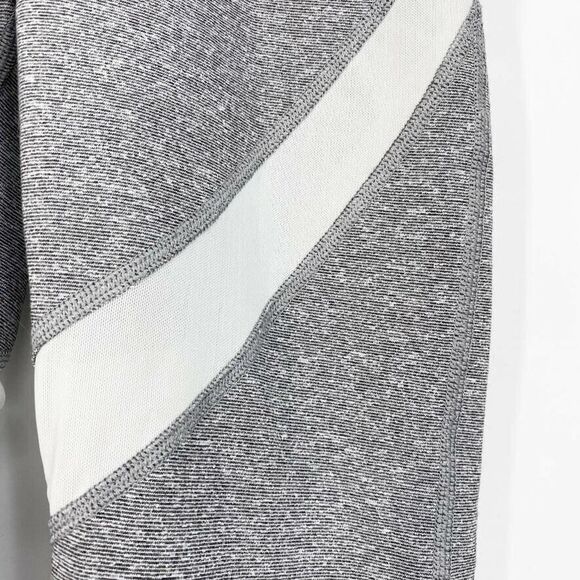 Aerie Women's Gray White‎ Mesh Panel High Waist 7/8 Active Leggings Small Short - Picture 3 of 7